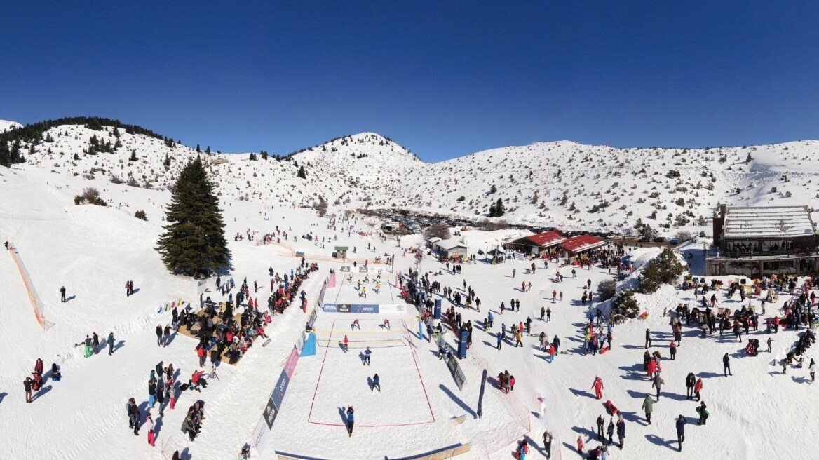 Το 3ο Πανελλήνιο Πρωτάθλημα snow volley στο Μαίναλο Αρκαδίας