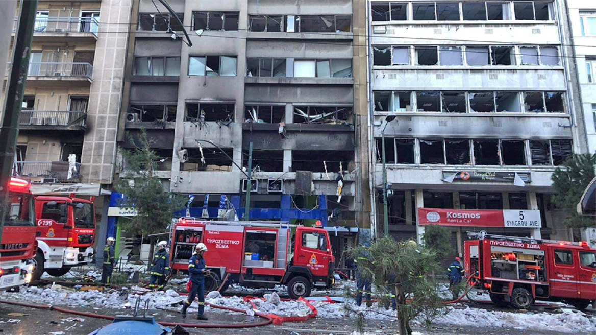 Ισχυρή έκρηξη σε κτίριο στη λεωφόρο Συγγρού - Ένας τραυματίας 