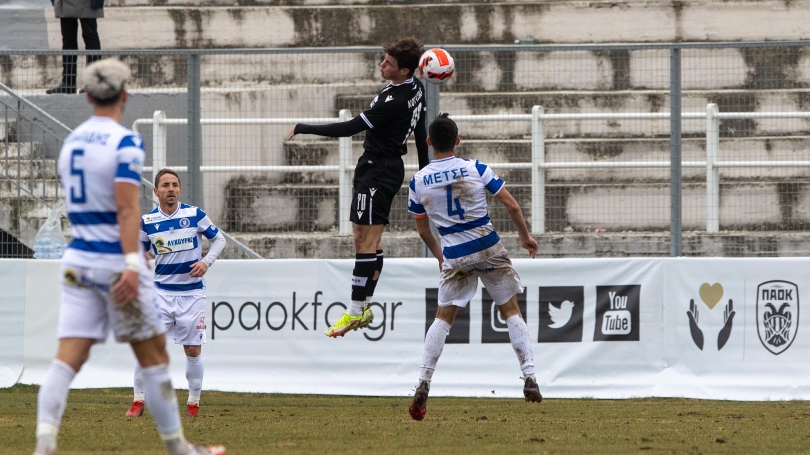 Super League 2, ΠΑΟΚ Β’ – Νίκη Βόλου 2-2: Μοιρασιά στις καθυστερήσεις