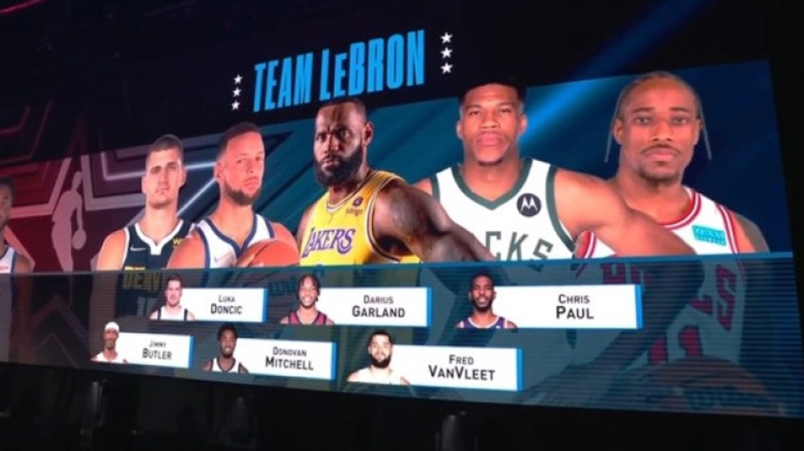 NBA All-Star Game: Ο Γιάννης πρώτη επιλογή του Τζέιμς, αυτές είναι οι Team LeBron και Team Durant!