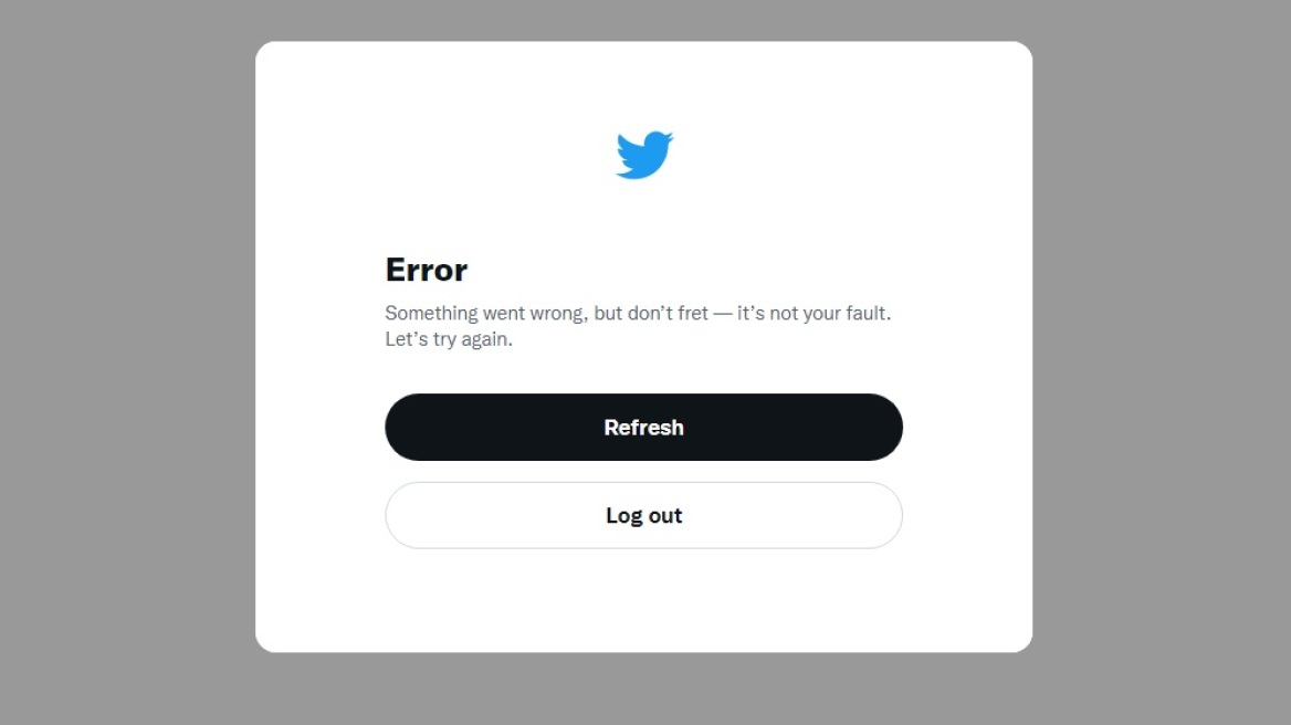 Twitter: «Έπεσε» για μερικά λεπτά, δεν μπορούσαν να συνδεθούν οι χρήστες