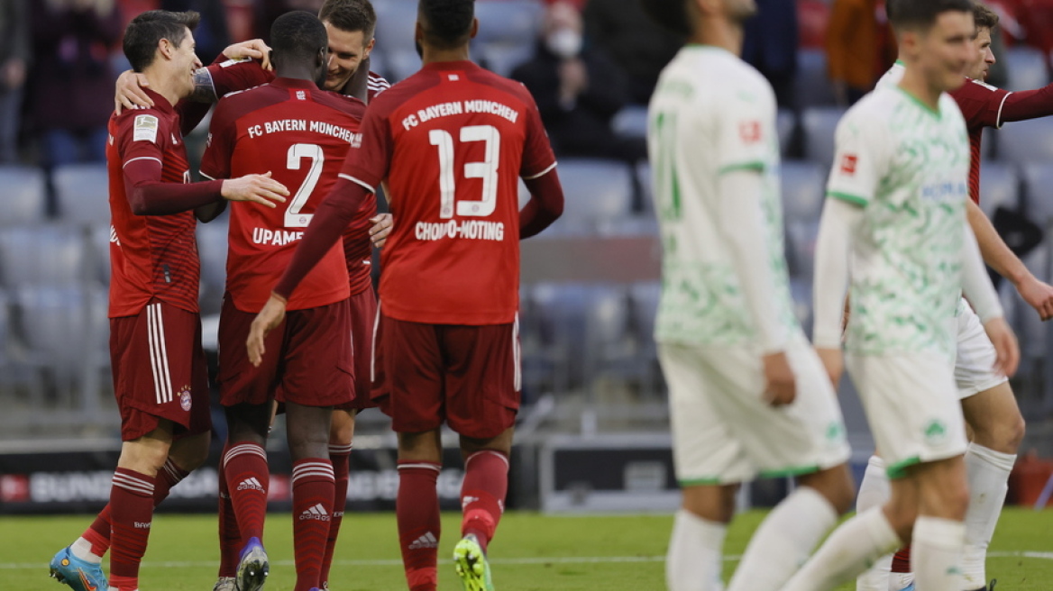 Bundesliga, Μπάγερν Μονάχου - Γκρόιτερ Φιρτ 4-1: Ανατροπή με Λεβαντόφσκι - Δείτε τα γκολ 