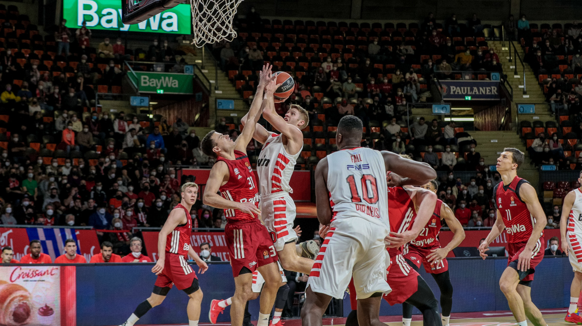 Euroleague, Μπάγερν - Ολυμπιακός 88-98: Βήμα τετράδας στο Μόναχο 