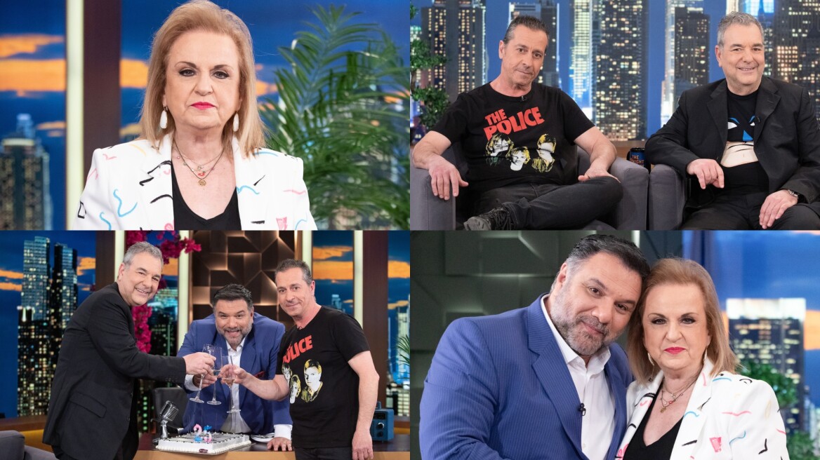 The 2night Show: Ο Γρηγόρης Αρναούτογλου υποδέχεται τη Ματίνα Παγώνη, τον Τάκη Γιαννούτσο και τον Θοδωρή Βαμβακάρη