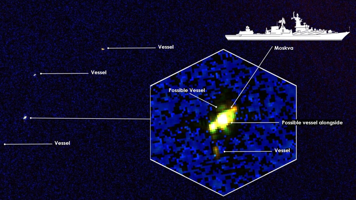 Πόλεμος στην Ουκρανία: Δορυφόρος αποκαλύπτει τις τελευταίες στιγμές του «Moskva»