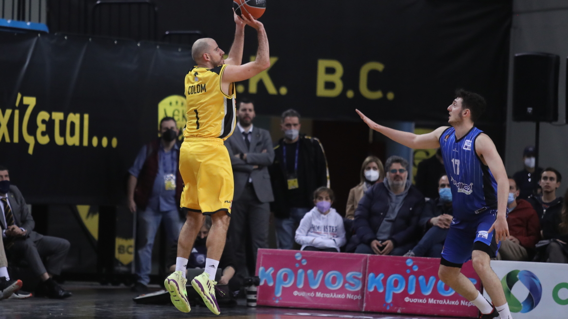 Stoiximan Basket League, ΑΕΚ - Ηρακλής 80-74: Καθάρισε ξανά ο Κολόμ 