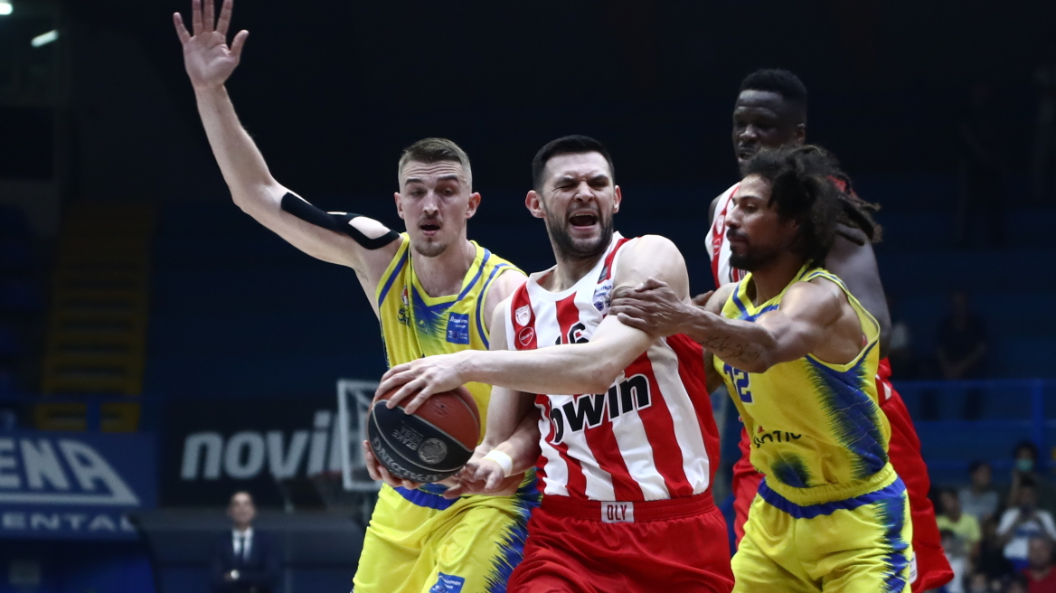 Stoiximan Basket League, Περιστέρι - Ολυμπιακός 57-92: Με περίπατο στην τετράδα 