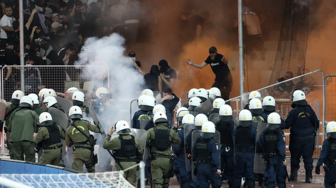 Παναθηναϊκός - ΠΑΟΚ: Δίωξη για τα επεισόδια στον τελικό Κυπέλλου