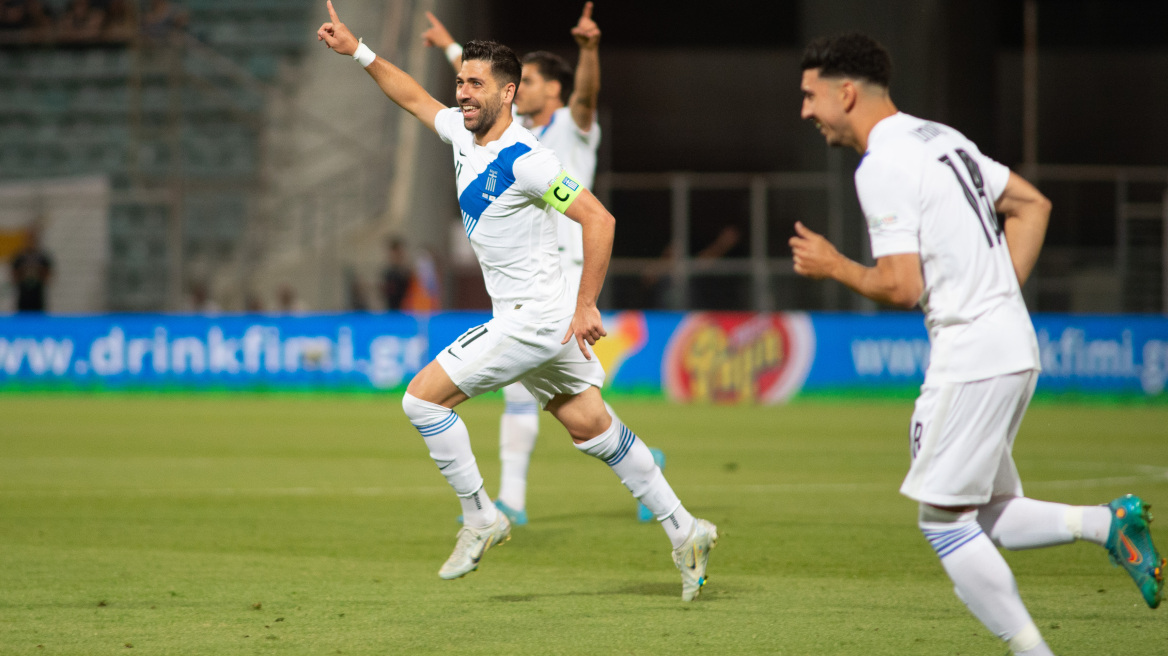 Nations League,  Ελλάδα - Κύπρος 3-0: Τριάρα και παραμονή στην κορυφή 