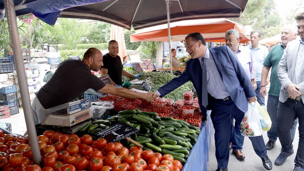 Στη λαϊκή αγορά των Βριλήσσιων ο Άδωνις Γεωργιάδης: «Ανάχωμα στο κύμα ακρίβειας οι λαϊκές»