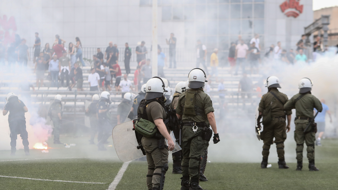 Έξι συλλήψεις για τα επεισόδια μετά τον αγώνα ΠΑΟ Ρουφ - Μακεδονικός