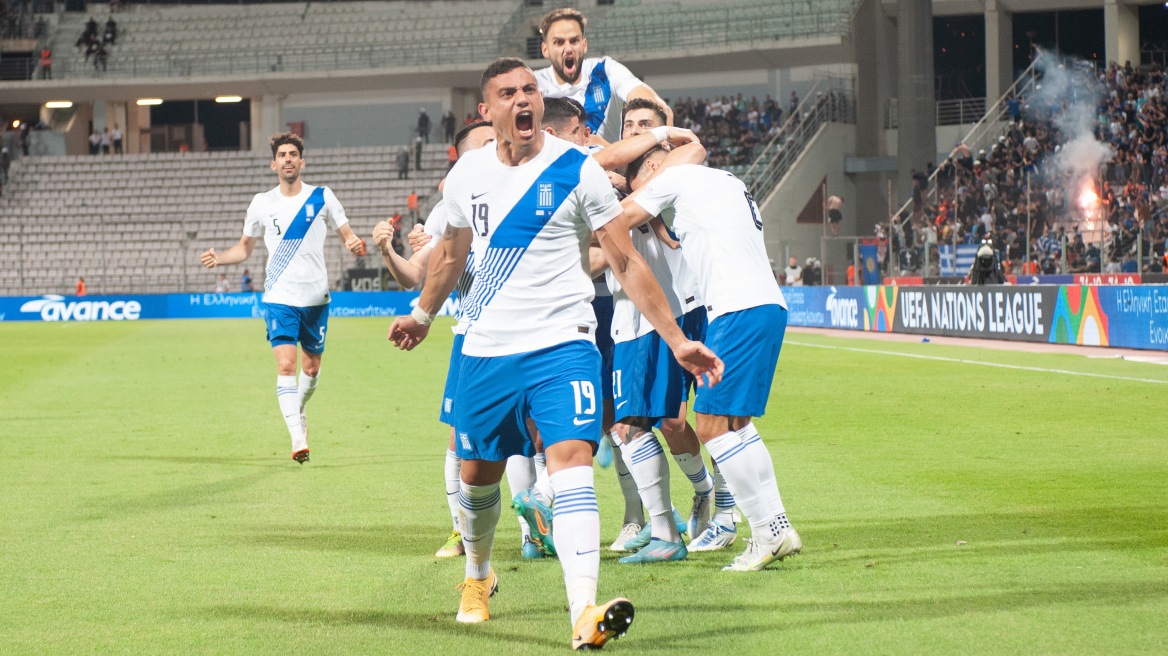 Nations League, Ελλάδα - Κόσοβο 2-0: Πρωτιά και άνοδος - Δείτε τα γκολ 