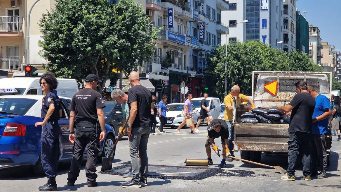 Θεσσαλονίκη: Οθωμανικό πηγάδι έκρυβε η τρύπα που άνοιξε στο κέντρο της πόλης