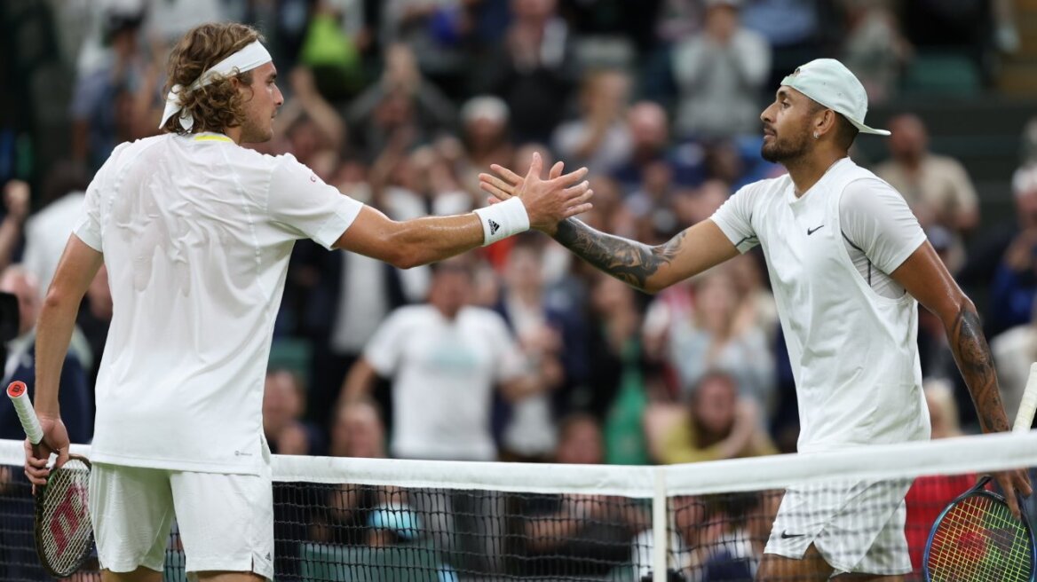 Wimbledon, Κύργιος - Τσιτσιπάς 3-1: Ο Νικ σταμάτησε τον Στέφανο στο Λονδίνο 