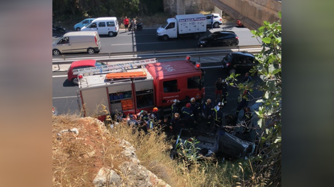 Τραγωδία στον ΒΟΑΚ: Ένας νεκρός και δύο τραυματίες σε τροχαίο στο Ηράκλειο