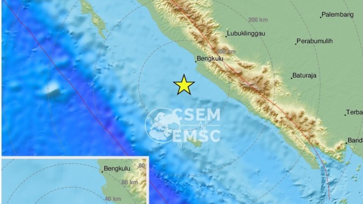 Ισχυρός σεισμός 5,4 Ρίχτερ στη Σουμάτρα της Ινδονησίας