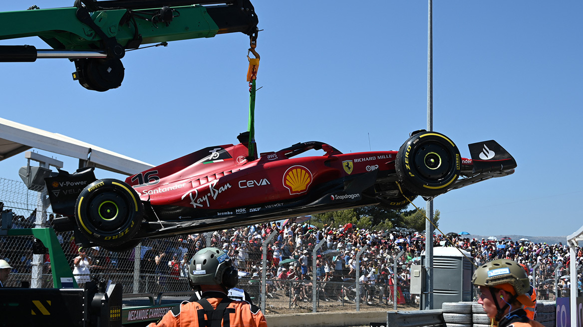 Formula 1: Ο Λεκλέρ βγήκε εκτός πίστας κι εγκατέλειψε