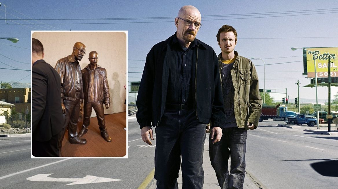 Breaking Bad: Oι πρωταγωνιστές της σειράς... έγιναν αγάλματα