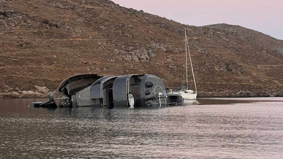 Δήμαρχος Κύθνου: Δεν υπάρχει κάποια περιβαλλοντική επίπτωση από τη βύθιση της θαλαμηγού «007»