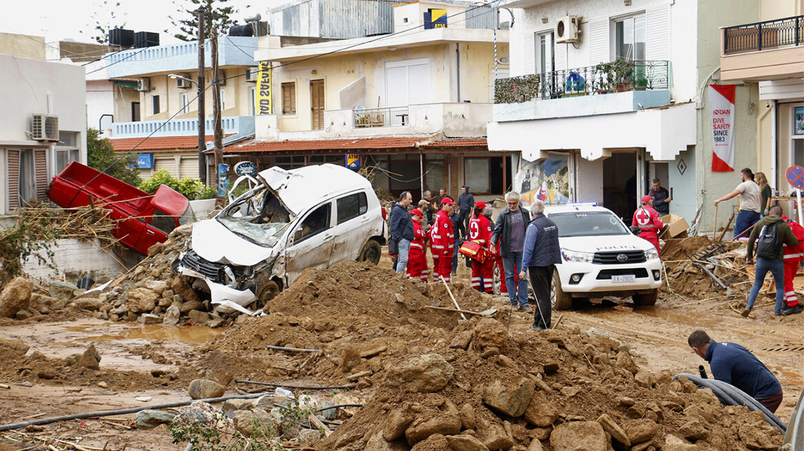 Κακοκαιρία - Ηράκλειο: Σε κατάσταση έκτακτης ανάγκης για ακόμη έξι μήνες περιοχές του δήμου