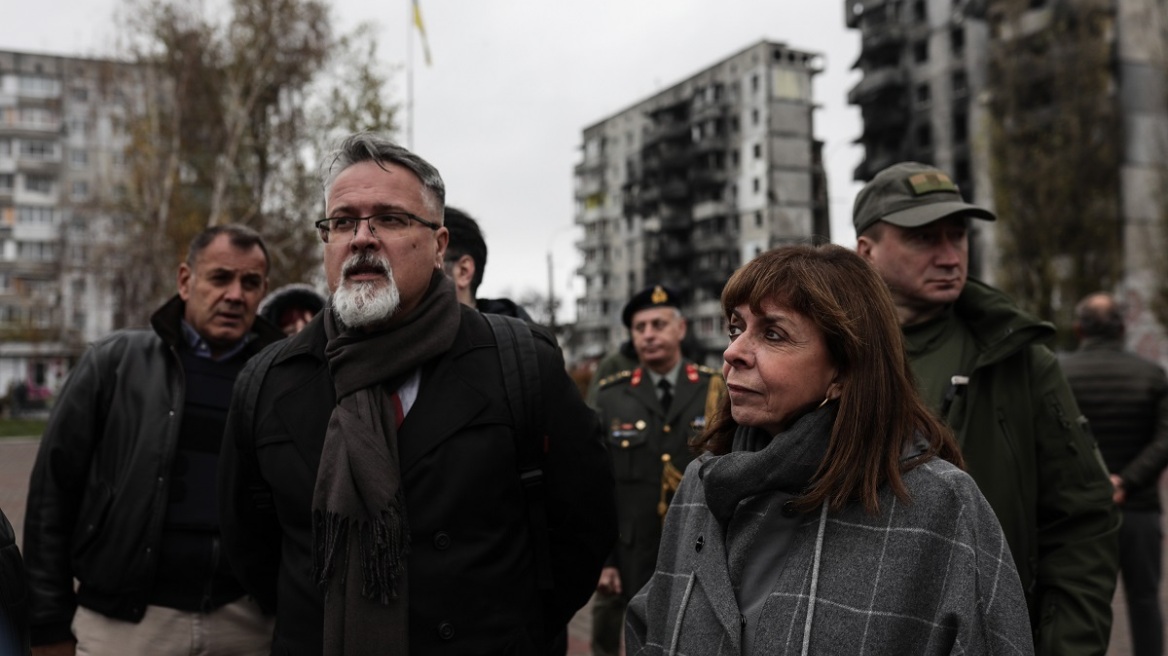 Ουκρανία: «Συγκλονίστηκε η Σακελλαροπούλου με αυτά που είδε στο Ιρπίν»