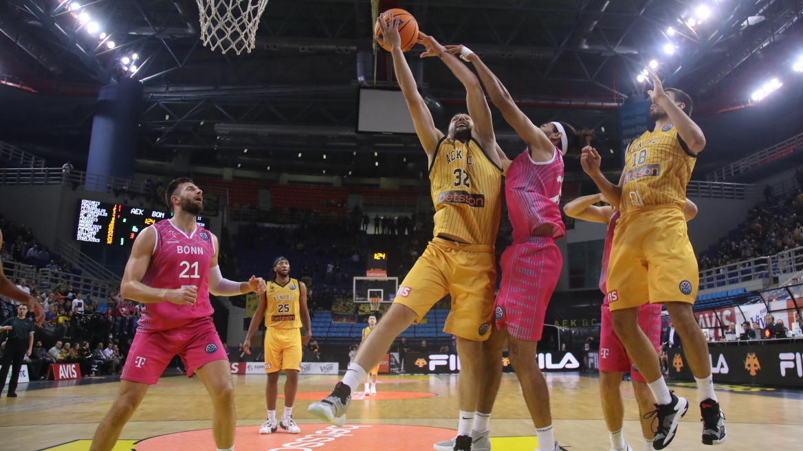 Basketball Champions League, Βόννη - ΑΕΚ 80-72: Τρίτη ήττα σε τέσσερις αγώνες για την Ένωση 