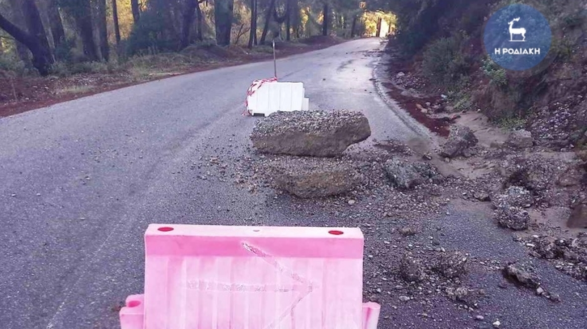 Ρόδος: Ζημιές σε χωριά και αγροτικούς δρόμους, από την ισχυρή βροχόπτωση που έπληξε το νησί