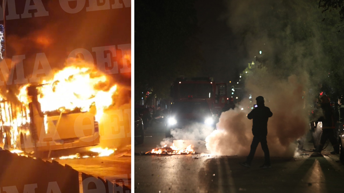 Νύχτα επεισοδίων από Ρομά σε Ασπρόπυργο και Αιγάλεω: Μήνυμα από το 112, έκαψαν κατάστημα ελαστικών και λεωφορείο