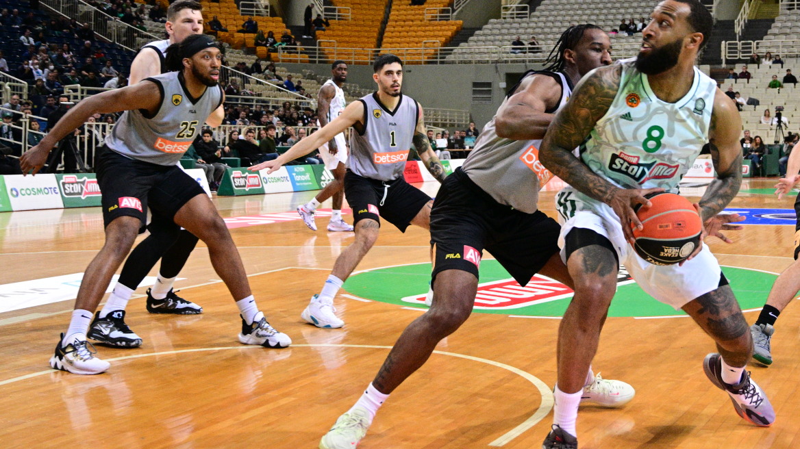 Basket League, Παναθηναϊκός – ΑΕΚ 71-57: Αγγαρεία οι «πράσινοι», το πάλεψε η Ένωση 