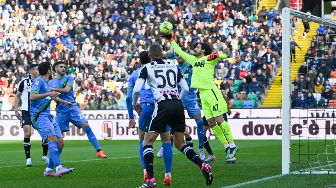 Serie A, Ουντινέζε-Σασουόλο 2-2: Γκολ και θέαμα στο «Φρίουλι»