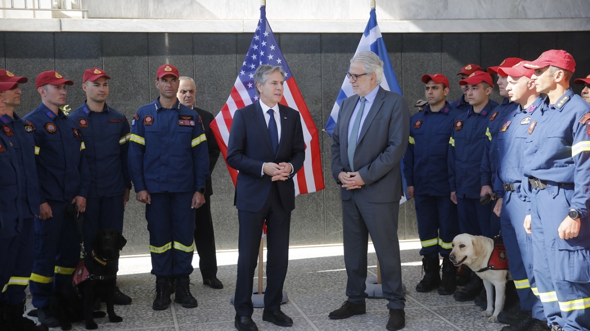 Άντονι Μπλίνκεν: Το «ευχαριστώ» σε ΕΜΑΚ και ΕΚΑΒ για τη συμβολή τους στον σεισμό στην Τουρκία