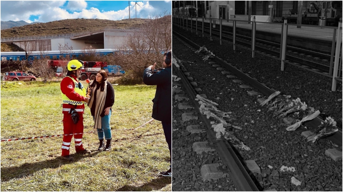 Δανάη Μπάρκα: Οι φωτογραφίες που τράβηξε από τα Τέμπη