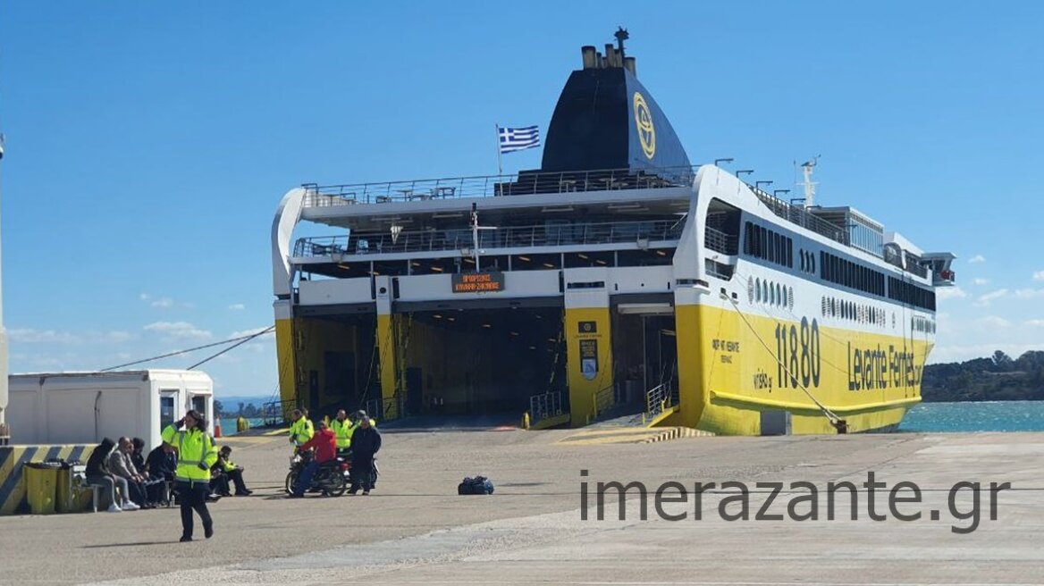 Κυλλήνη: Τηλεφώνημα για βόμβα στο πλοίο «Fior di Levante»