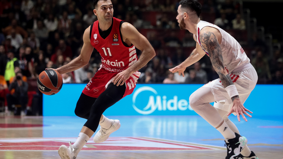  Euroleague, Ερυθρός Αστέρας - Ολυμπιακός 87-79: Έχασε και περιμένει για την πρωτιά 