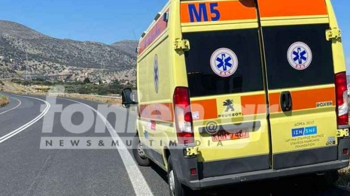 Κρήτη: Ξεκόλλησε το... λάστιχο από ασθενοφόρο του ΕΚΑΒ που μετέφερε διασωληνωμένο νεογέννητο - Δείτε φωτογραφίες