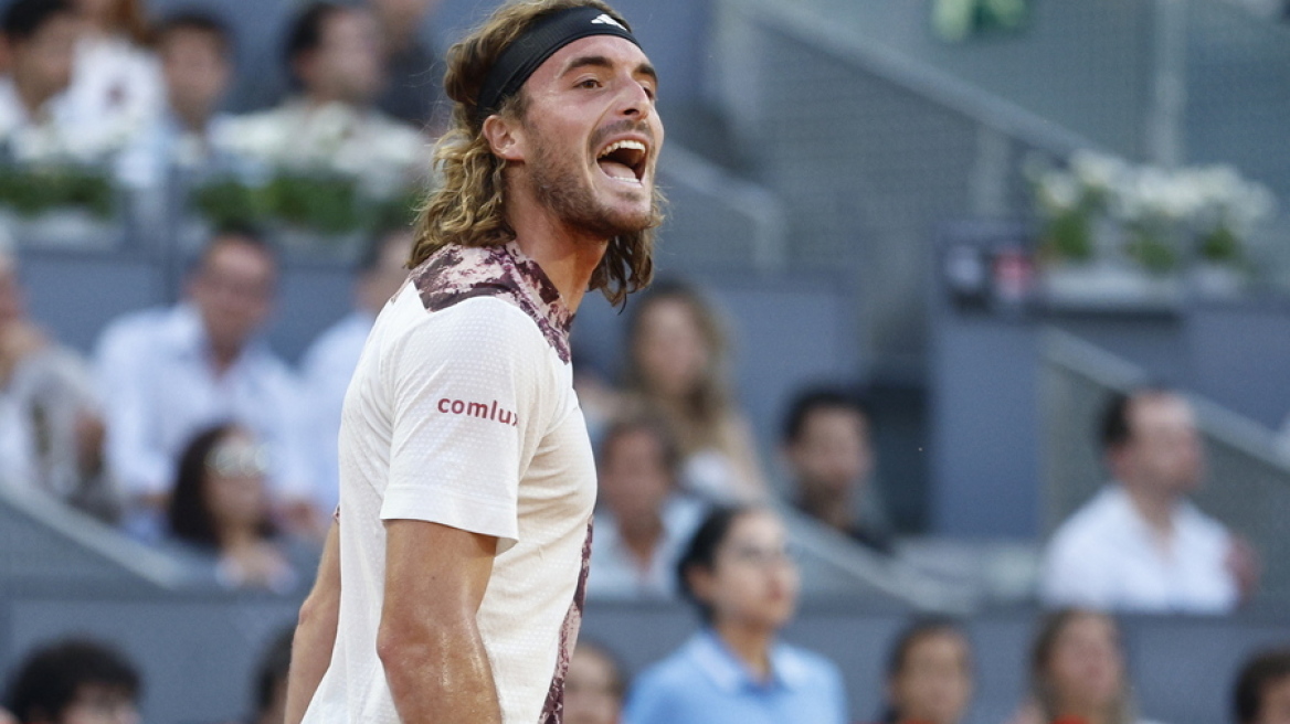 Madrid Open, Τσιτσιπάς - Μπάεζ 2-1: Νίκησε τον κακό του εαυτό και πέρασε στους 16 - Δείτε βίντεο