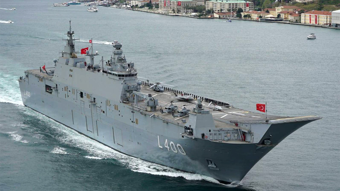 Τουρκία: Στη Σμύρνη «δένει» το TCG Anadolu για να στείλει «μήνυμα» σε Κιλιτσντάρογλου και Ελλάδα