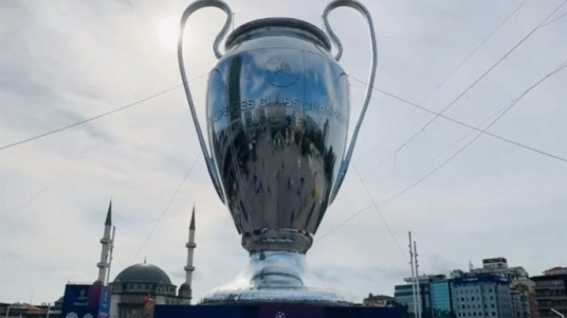 Τελικός Champions League 2023: Τεράστιο τρόπαιο στην πλατεία Ταξίμ