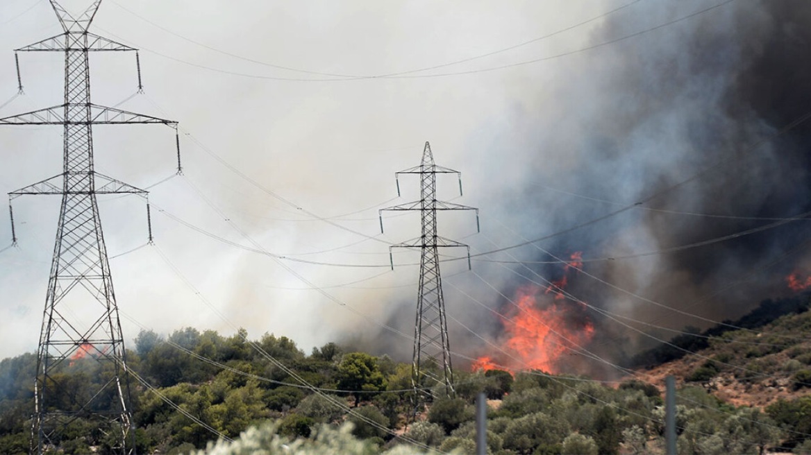 Κερατέα: Επιχειρούν 90 πυροσβέστες στον Κουβαρά - Κίνδυνος να φτάσει στην παραλία Αναβύσσου