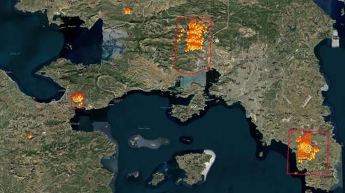 ΕΕ: Ενεργοποιήθηκε ο Copernicus για την άμεση χαρτογράφηση των πληγεισών περιοχών από τις φωτιές