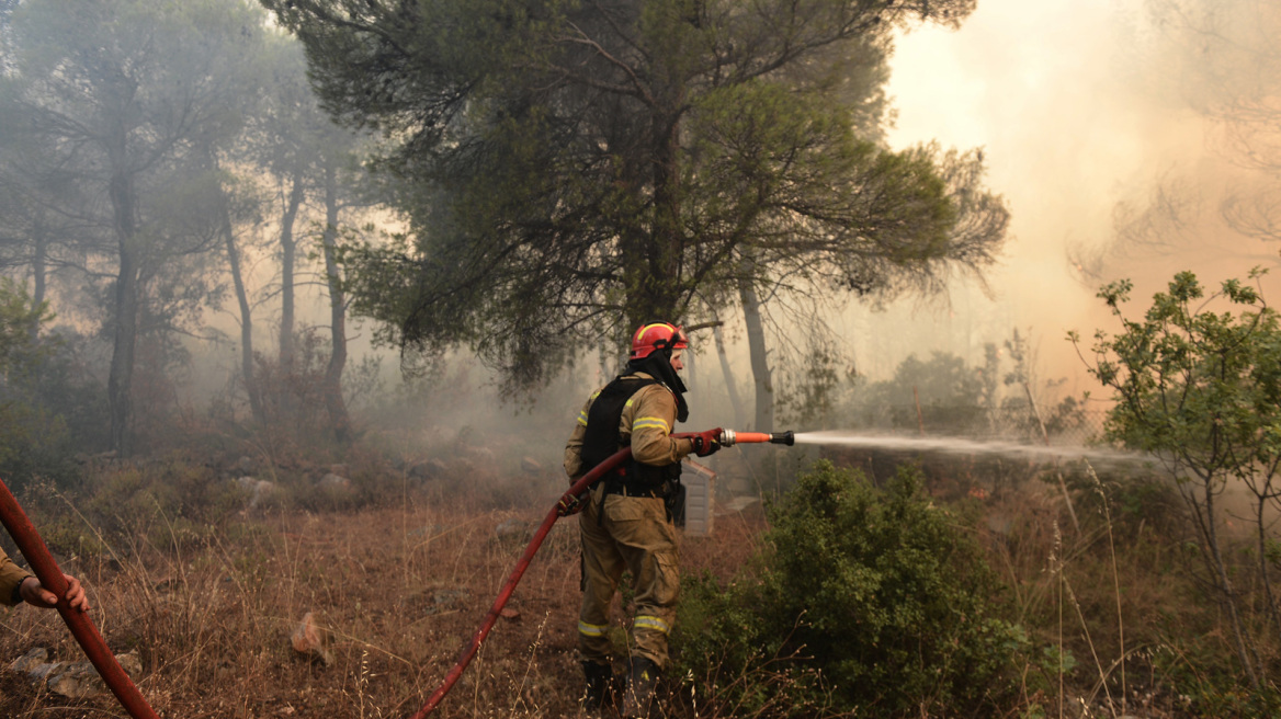 Φωτιά στη Μάνδρα: Νέο μήνυμα του 112 για εκκένωση του Αγίου Παντελεήμονα προς Ερυθρές