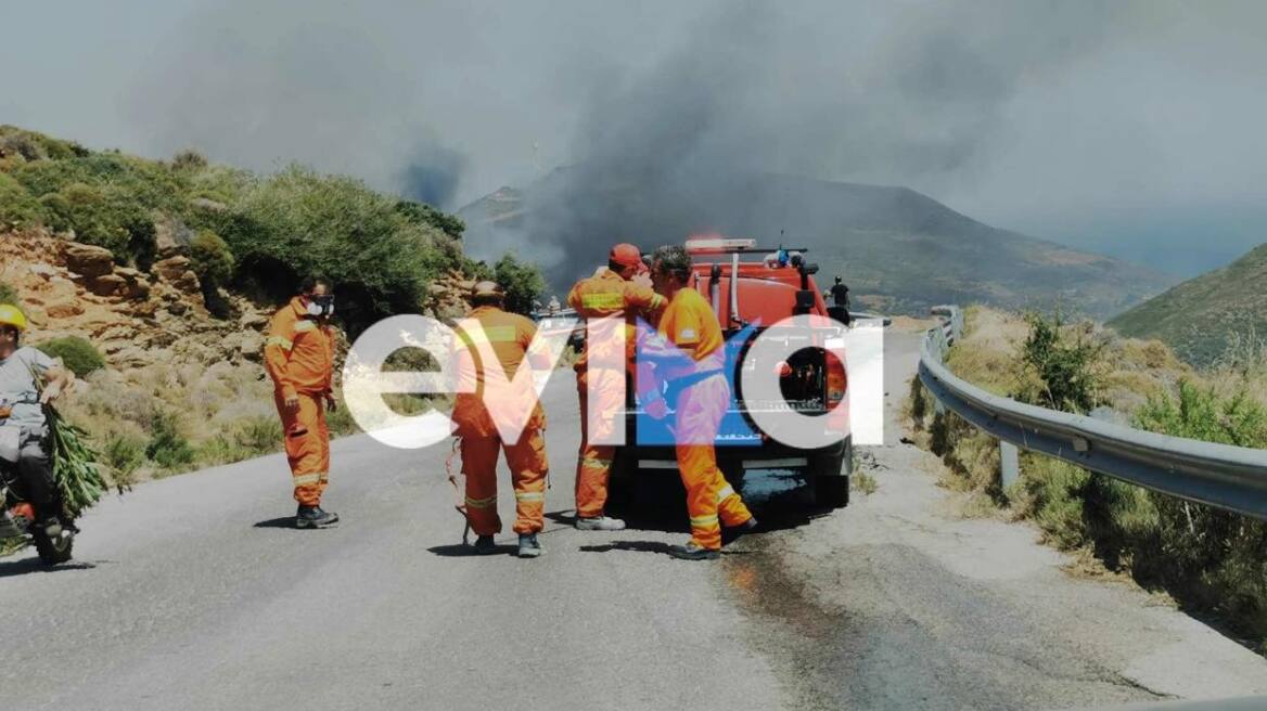 Φωτιά στην Εύβοια: Ο δήμαρχος Καρύστου ζήτησε την εκκένωση του χωριού Ποτάμι - Δείτε βίντεο