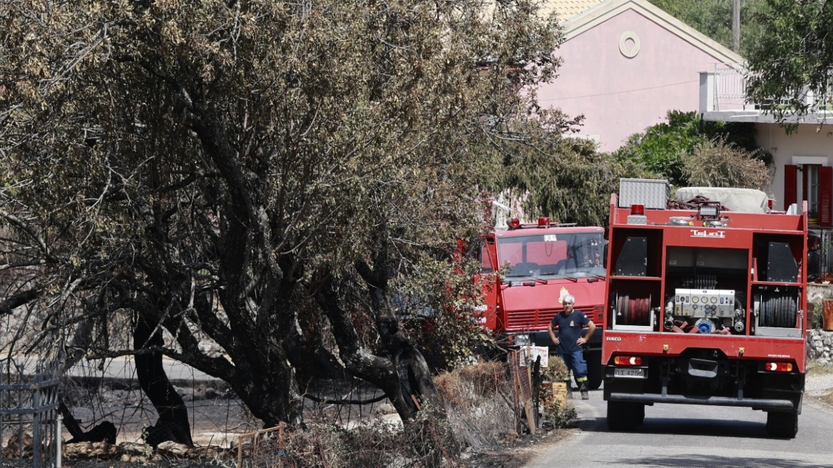 Φωτιά στην Κέρκυρα: Έφτασαν στο νησί οι πυροσβέστες από τη Βουλγαρία - Δείτε φωτογραφίες