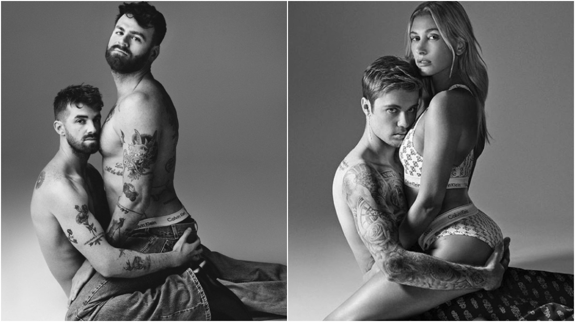 Chainsmokers: Αναπαρέστησαν τη διάσημη διαφήμιση Calvin Klein του Τζάστιν και της Χέιλι Μπίμπερ