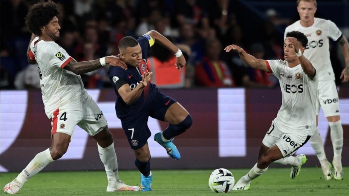 Ligue 1: Η Νις έφυγε με «διπλό» από το «Parc des Princes», 3-2  την Παρί - Δείτε τα γκολ