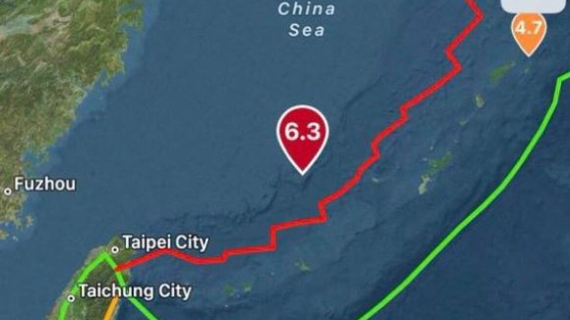 Ισχυρός σεισμός 6,3 Ρίχτερ στην Ταϊβάν - Χτυπήθηκαν τα νοτιοανατολικά 