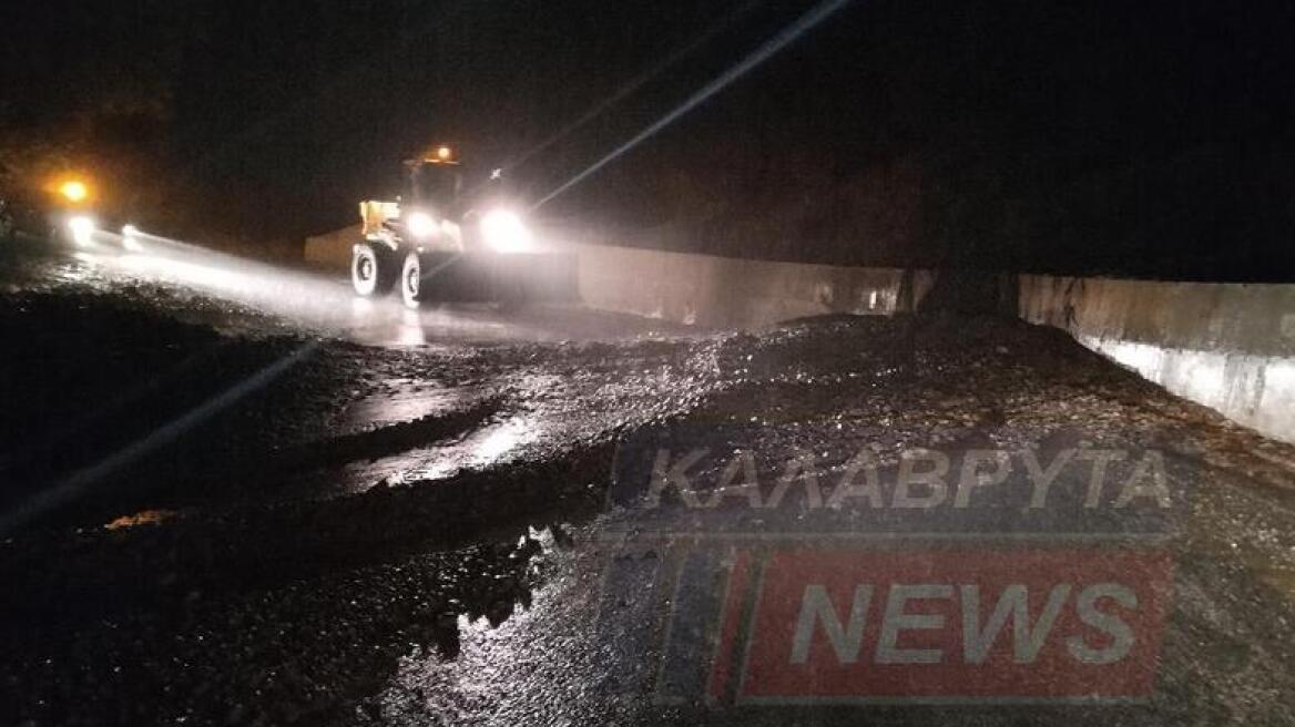 Κατολισθήσεις στα Καλάβρυτα λόγω της κακοκαιρίας Elias