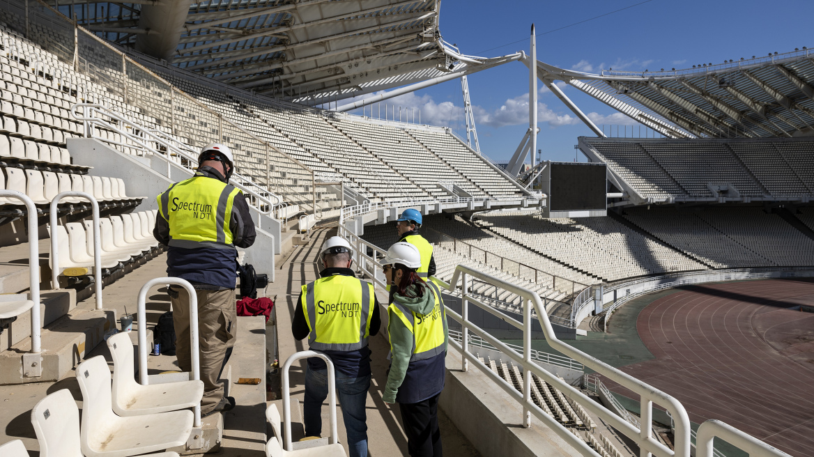 Απρίλιος 2023: Όταν ξεκινούσε ο έλεγχος των μεταλλικών κατασκευών του ΟΑΚΑ