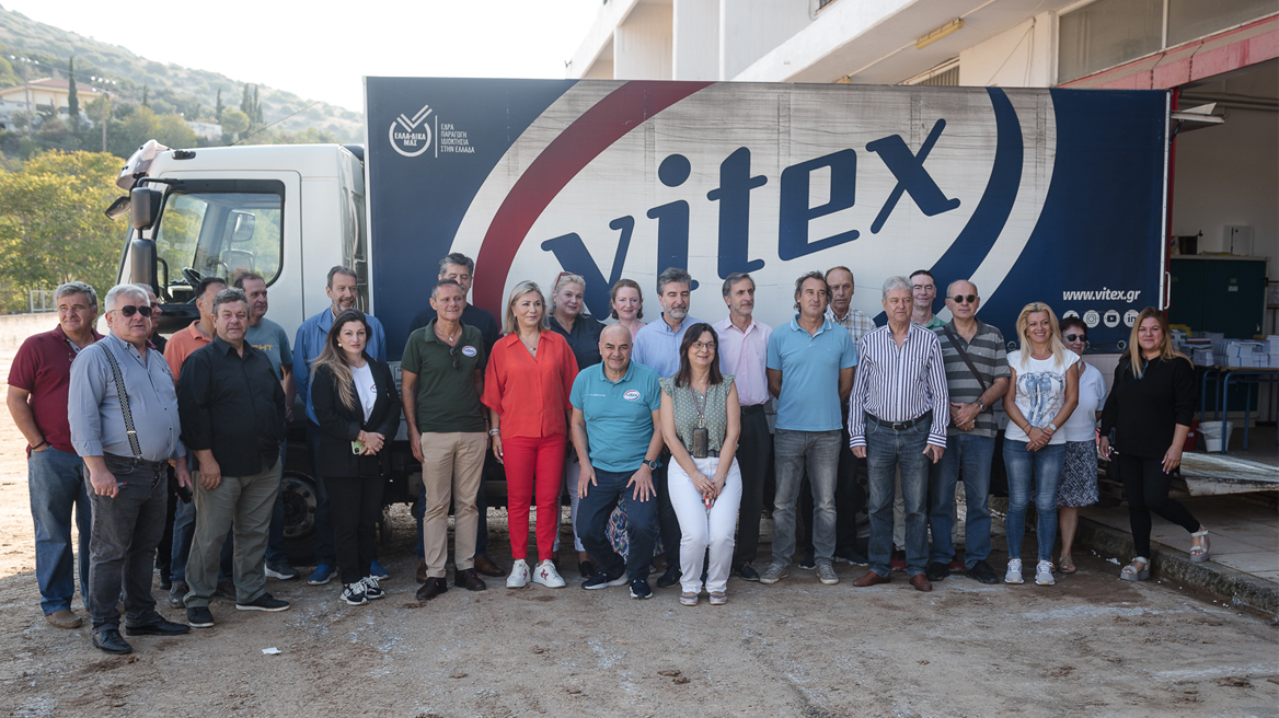 Μία σημαντική συνεισφορά από τη Vitex και τους προμηθευτές της στις πληγείσες περιοχές της Θεσσαλίας