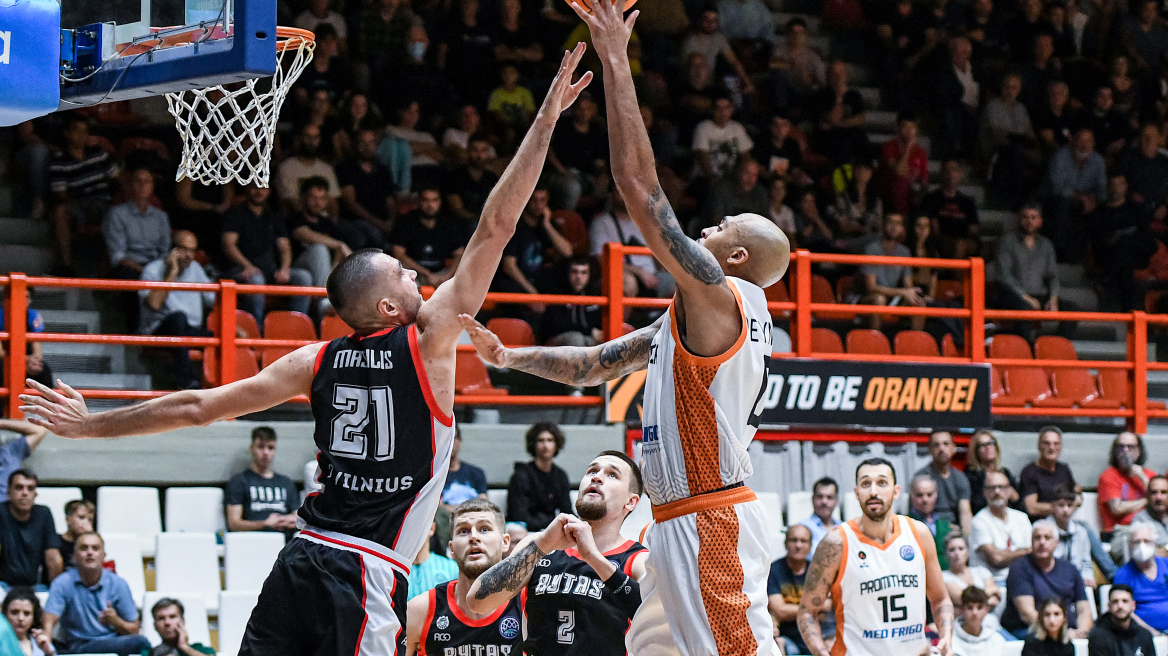 Basketball Champions League, Προμηθέας - Ρίτας Βίλνιους 78-76: Δύο στις δύο νίκες οι Πατρινοί - Βίντεο 